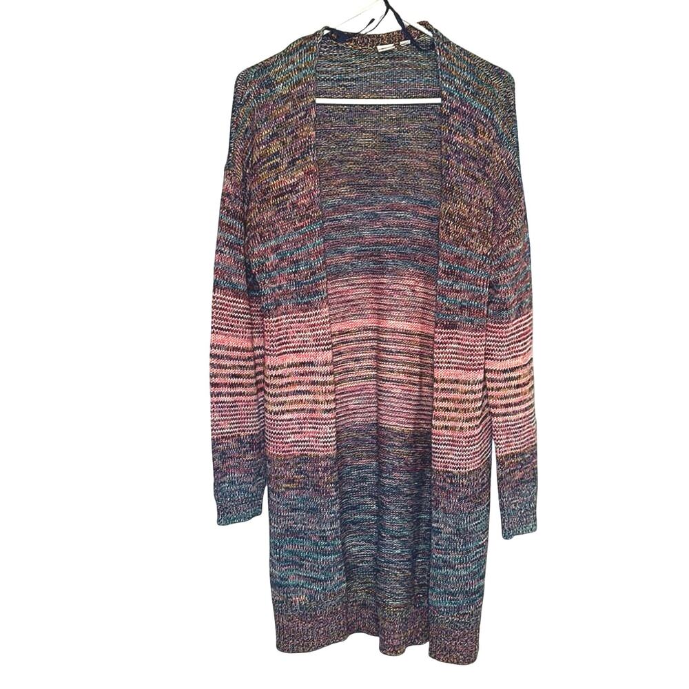 Gap For Good Space Dye Long Duster Cardigan Sweater Boho Cozy Women’s M